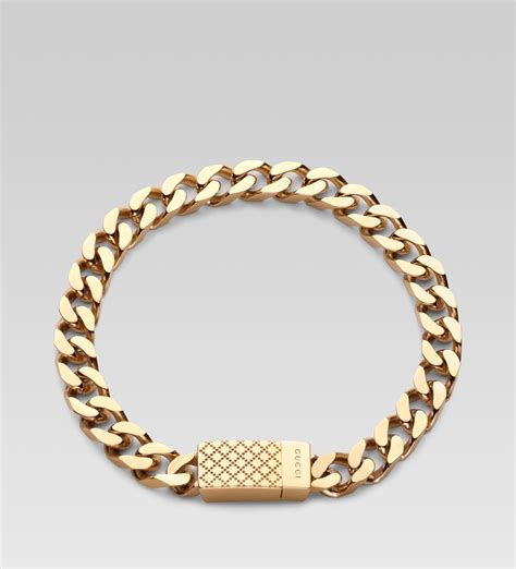 gucci bracelet men's gold.